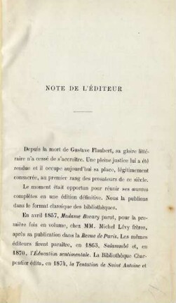 Note de l'éditeur