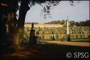 Potsdam, Park Sanssouci, Parterre Große Fontäne.
