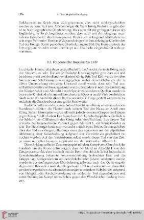 Folgenreiche Impulse bis 1349