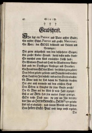 Grabschrift.