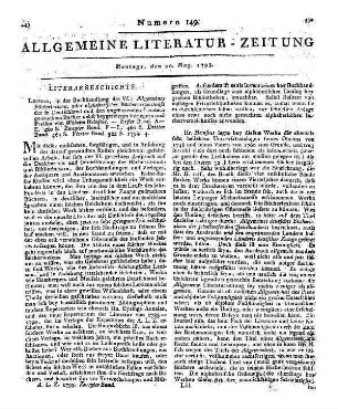 1793: Allgemeine Literatur-Zeitung