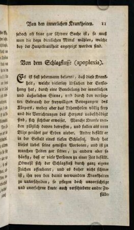 11-35, Von dem Schlagflusse (apolexia)