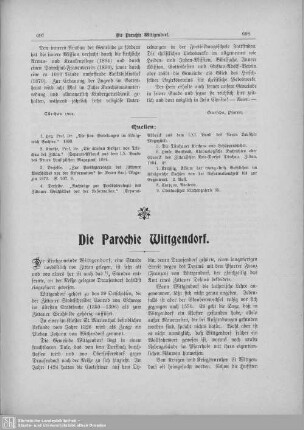 Die Parochie Wittgendorf