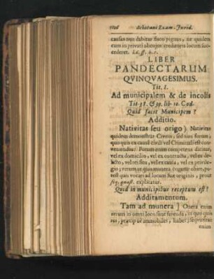 Liber Pandectarum Quinquagesimus .