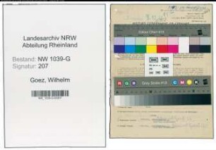 Entnazifizierung Wilhelm Goez , geb. 17.03.1899 (Studienrat)
