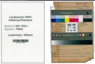 Entnazifizierung Wilhelm Lautermann , geb. 18.10.1899 (Kraftfahrer)