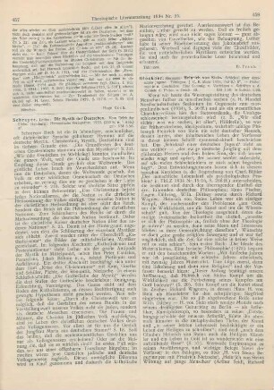 458-459 [Rezension] Glockner, Hermann, Heinrich von Stein