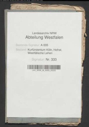 Die Belehnung des preussischen Leutnants von Mengede mit der Freigrafschaft Balve