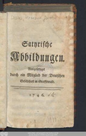 Satyrische Abbildungen