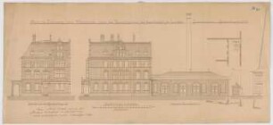 Thiersch, August ; München; Wohnhaus Linde - Ansichten, Details