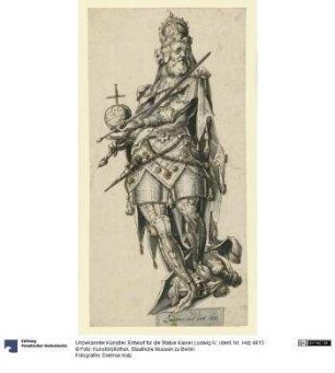 Entwurf für die Statue Kaiser Ludwig IV.