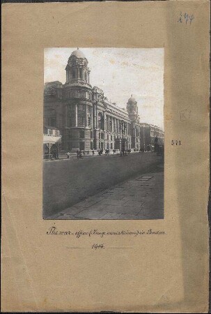 The war-office (Kriegsministerium) in London