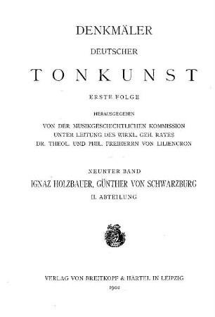 Günther von Schwarzburg : Oper in 3 Akten. 2. 1902. - XVIII, S. 155-311.