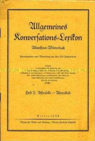Allgemeines Konversations-Lexikon in Heftausgaben, Heft 2
