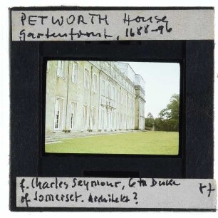 Pethworth House : Gartenfront