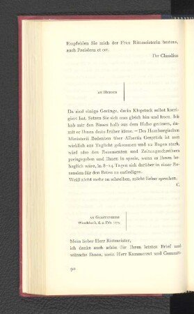 An Gerstenberg Wandsbeck, den 2. Februar 1773