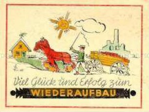 Postkarte zum Wiederaufbau