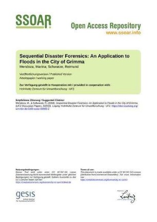 Sequential Disaster Forensics: An Application to Floods in the City of Grimma
