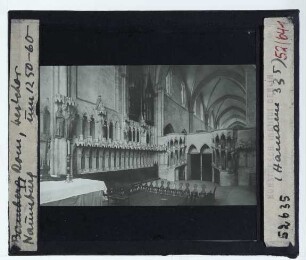 Naumburg (Saale), Dom : Innenansicht, Westchor, Blick nach NO.