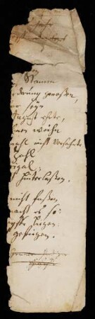 Fragment: Brief (?, 17. Jh.)