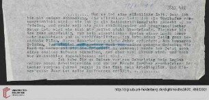 Heid. Hs. 3820,418: Brief von Emil Lask an Unbekannt