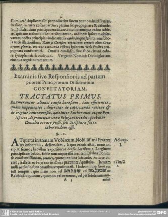 Examinis sive Responsionis ad partem priorem Principorum Dissidentium Confutatoriam, ...