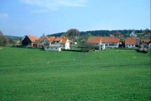 Blick auf den Ort, aus Richtung Gethles kommend
