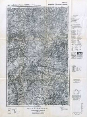 Reichskarte: Großblatt 107a Eupen-Malmedy