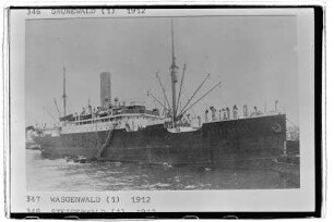 Wasgenwald (1911), Hapag.- Hamburg-Amerikanische Packetfahrt-Actien-Gesellschaft, Hamburg, Hapag-Lloyd AG, Hamburg