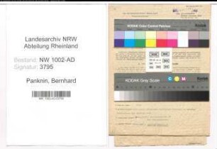 Entnazifizierung Bernhard Panknin, geb. 23.02.1906 (Verw.Angest.)