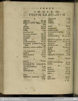 Index III. Vocum Graecarum