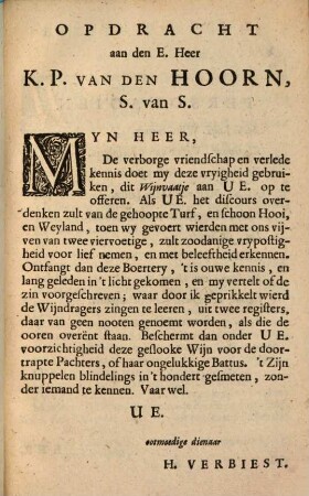 Klucht Van 't Wynvaatje : Gespeelt op d'Amsterdamsche Schouwburg