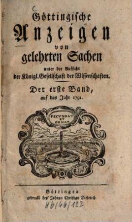 Göttingische Anzeigen von gelehrten Sachen. 1791, 1791, 1