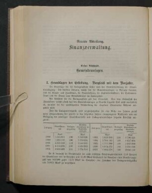 Neunte Abteilung. Finanzverwaltung.