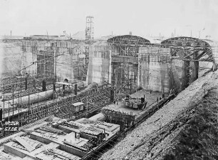 Bau Schleuse Anderten (Hindenburgschleuse) am Mittellandkanal