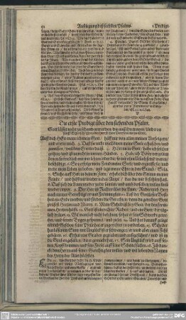 Die Predigten über den siebenden Psalm