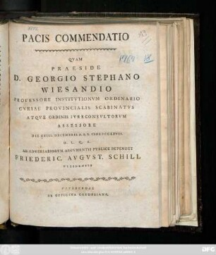 Pacis Commendatio