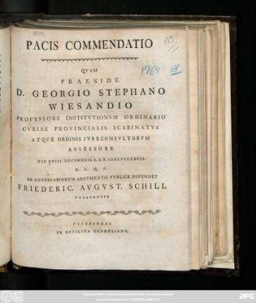 Pacis Commendatio