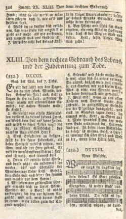 XLIII. Von dem rechten Gebrauch des Lebens, und der Zubereitung zum Tode.