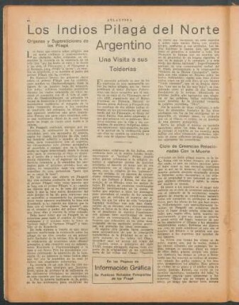 Los índios Pilagá del norte argentino : Una visita a sus tolderías