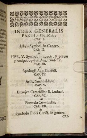 Index Generalis.