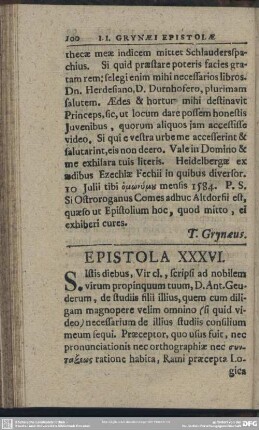 Epistola XXXVI