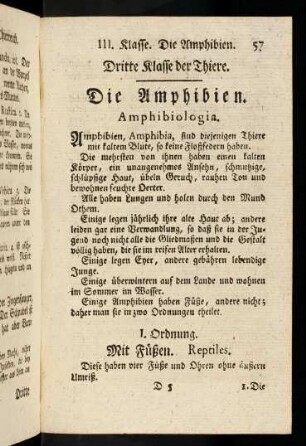 57-63, Die Amphibien