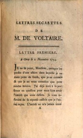 Lettres sécrettes