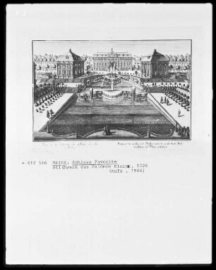 Mainz, Stichwerk zum Schloss Favorite: Orangerie