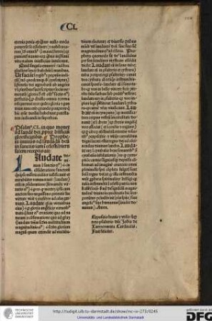 Expositio brevis et utilis super toto psalterio domini Johannis de Turrecremata cardinalis finit feliciter.