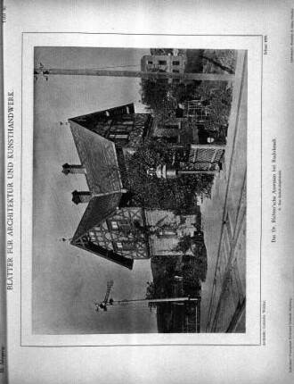 Tafel 36: Das Dr. Richter'sche Anwesen bei Rudolstadt. 2. Das Bahnhofsgebäude