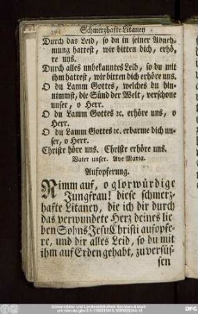Aufopferung.