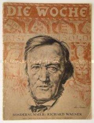 Illustrierte "Die Woche" zum 50. Todestag von Richard Wagner