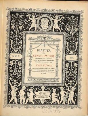 Blätter für Kunstgewerbe. 10. 1881